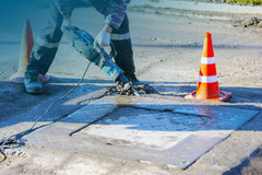 Straßenwartung und Reparatur